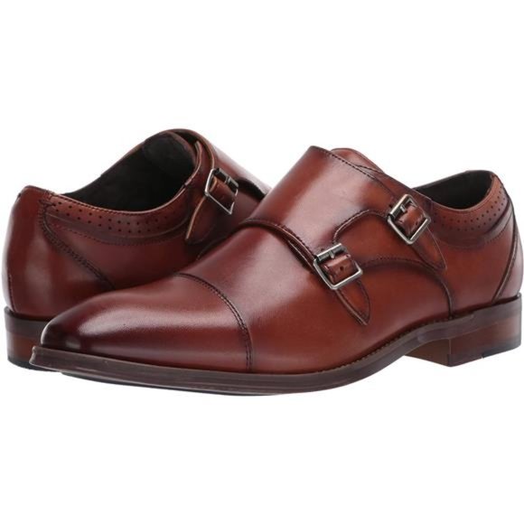 STACY ADAMS Men's Bayne Cap-Toe Double Monk Strap Loafer - Picture 7 of 8